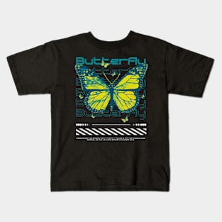 Butterfly Streetwear Design Kids T-Shirt